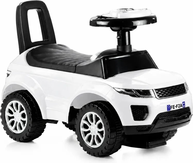 LEAN CARS Jazdítko pre batoľa 613W – zvuky + svetlá, biele
