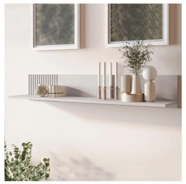 Nástenná polica ARUBA 20x120 cm béžová