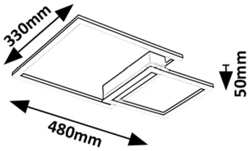 Rabalux 71376 - LED stropné svietidlo HELETH LED/24W/230V 3000K