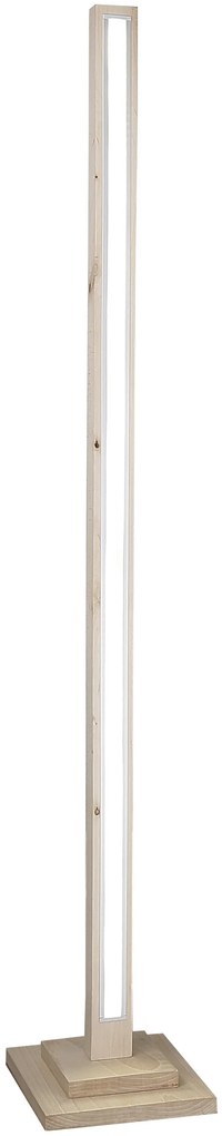 Candellux ALSET Stojacia lampa beech wood + silver 1X8W LED 4000 51-06202