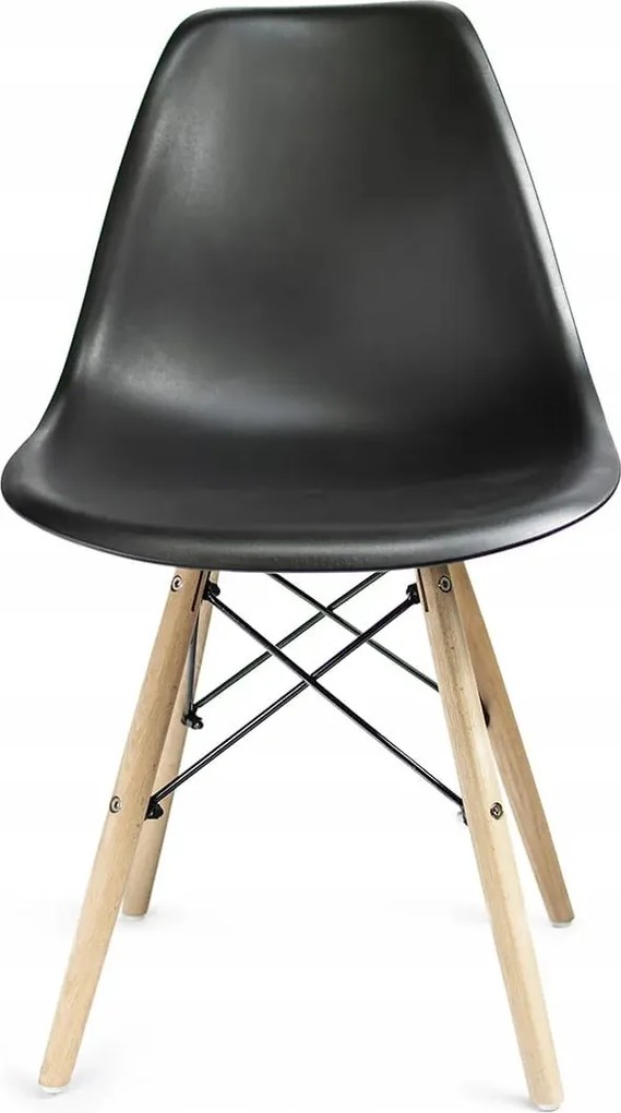 Dekorstudio Dizajnová jedálenská stolička v škandinávskom štýle - čierna