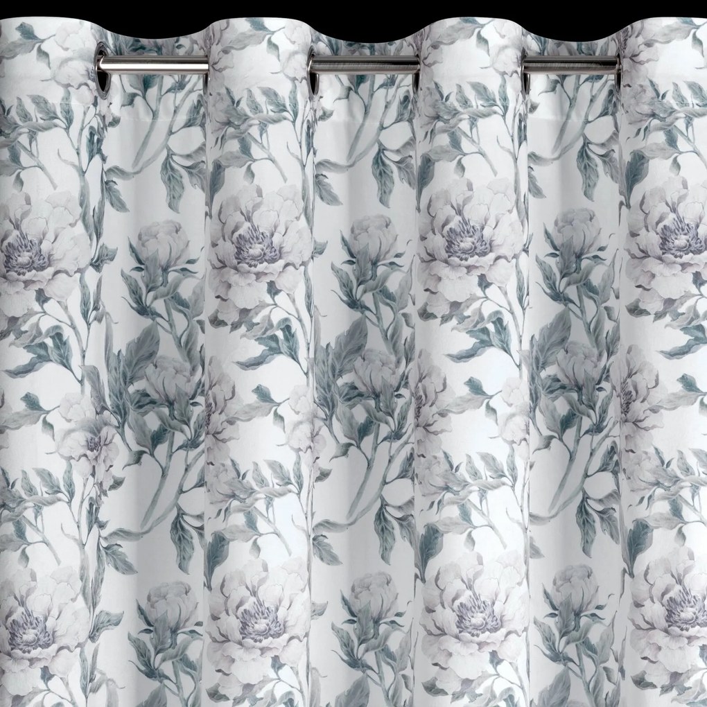 ZATEMŇOVACÍ ZÁVES NA KRÚŽKOCH BEVERLY 140X250 CM KVETY