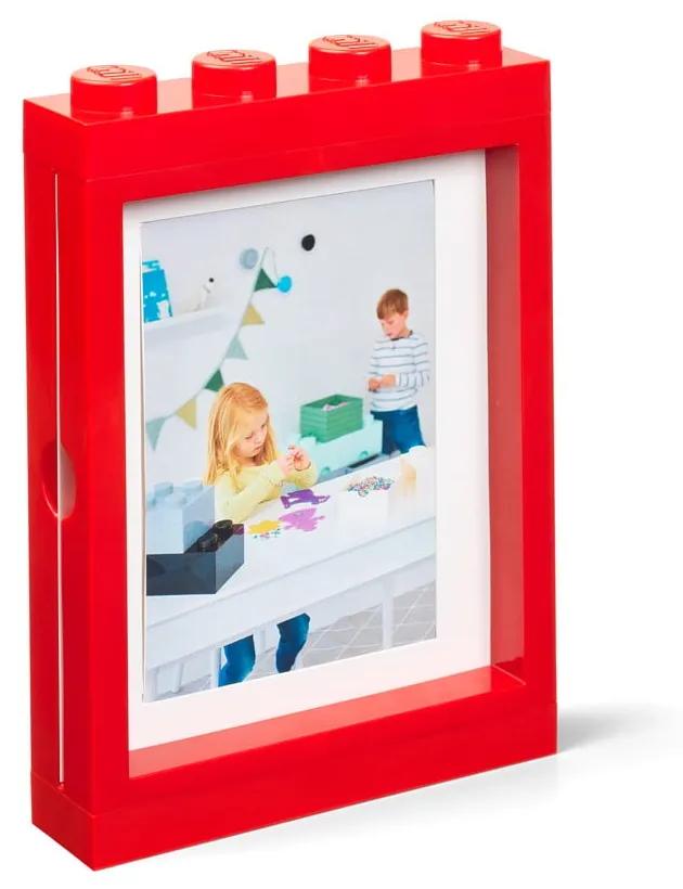 Červený rámček na fotku LEGO®, 19,3 x 4,7 cm