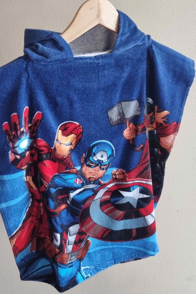 Jerry Fabrics Detské pončo 50x115 cm - Avengers "Hero"