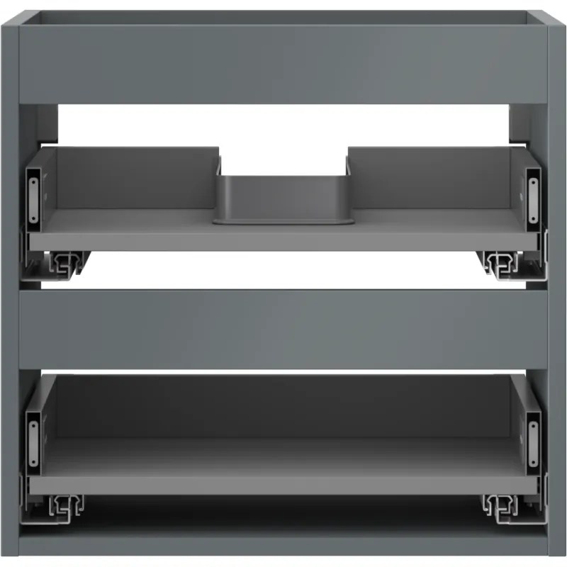 Mexen Box-A, závesná skrinka 50 cm, 2 zásuvky, grafitová matná, 91AX0-0500-470-2-66