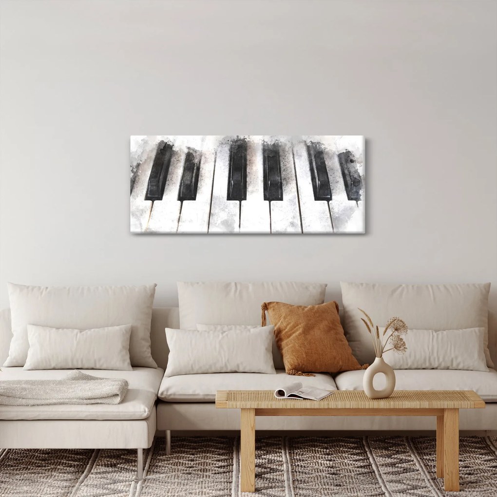 Obraz - Piano, aquarel (120x50 cm)