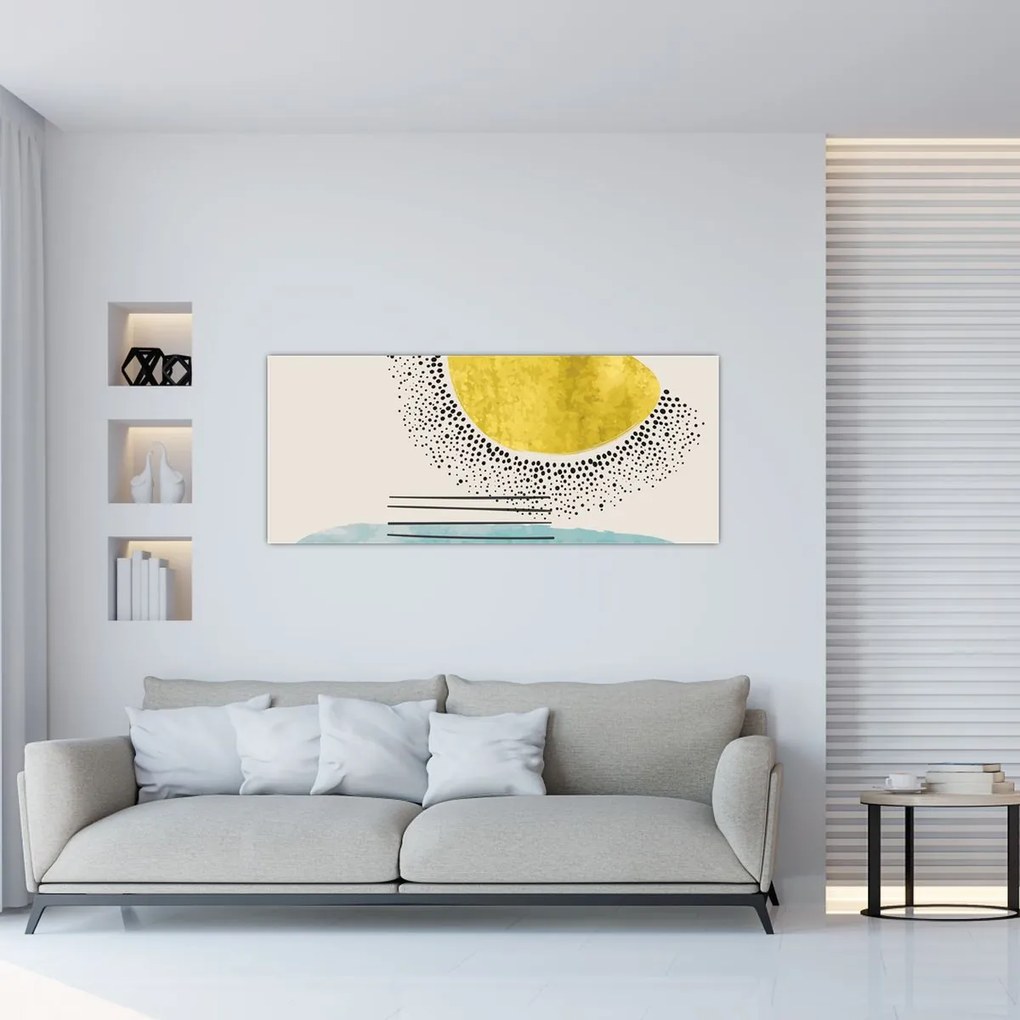 Obraz - Abstraktná maľba pláže N⁰2 (120x50 cm)