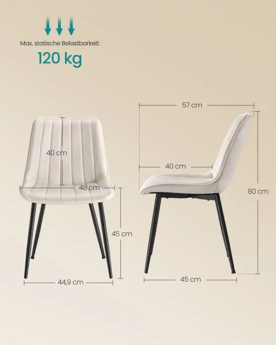 Sada dvoch jedálenských stoličiek LDC090LH01