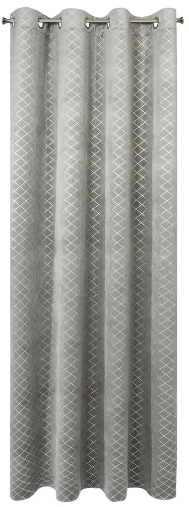 ZATEMŇOVACÍ ZÁVES NA KRÚŽKOCH KARINA 1 140X250 CM SIVÁ