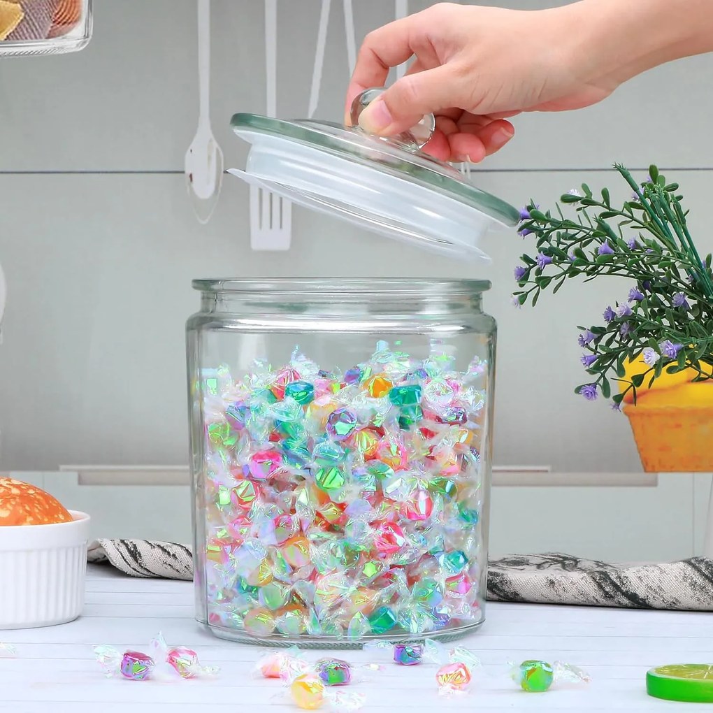 Sklenená dóza, veľký objem 6,35 l BISCOTTI