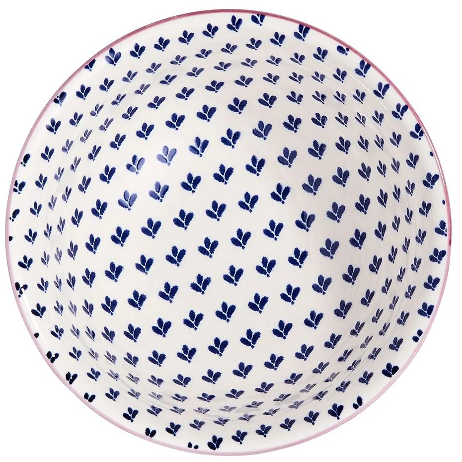 ORNAMENTS Miska 520 ml - modrá/biela