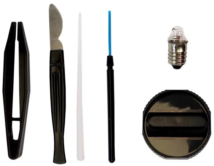 LEAN TOYS Mikroskop v kufri, 28 prvkov