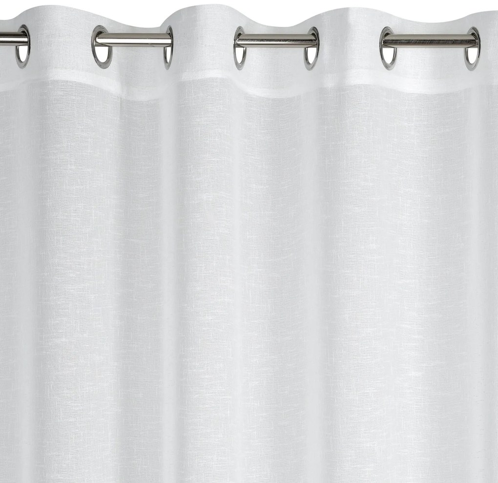 ZÁCLONA NA KRÚŽKOCH LEXY 140X250 CM BIELA