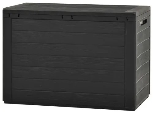 vidaXL Záhradný úložný box antracitový 78x44x55 cm-