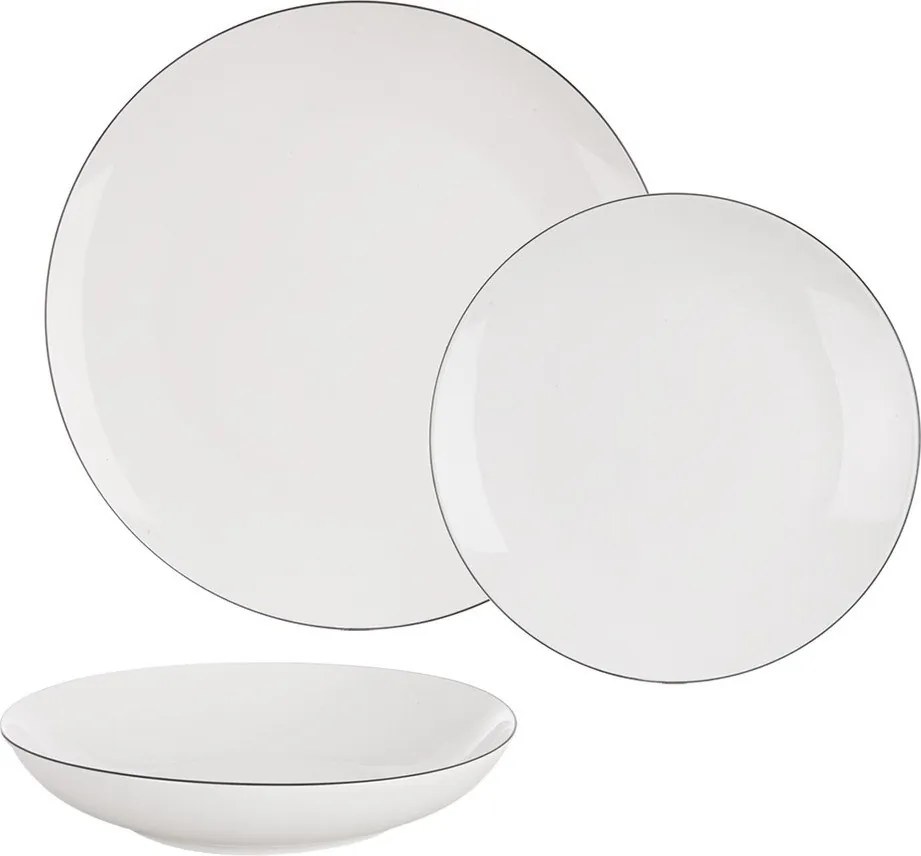 Jedálenská súprava 18 ks z kostného porcelánu Decora – Orion
