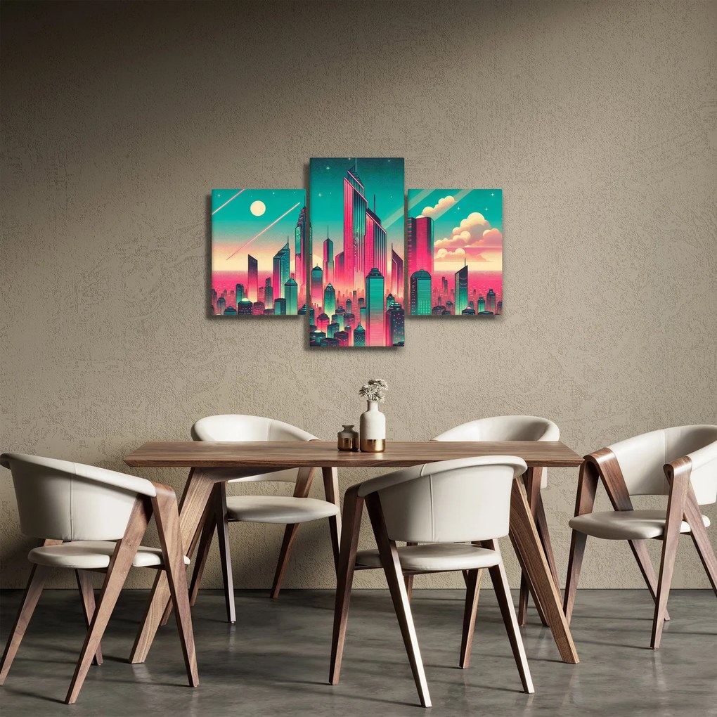 Obraz – Veľkomesto v pop-art štýle (90x60 cm)