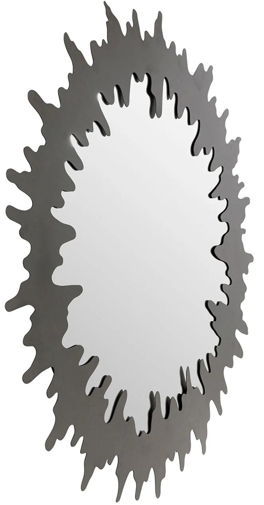 Sunbeam nástenné zrkadlo čierne Ø120 cm