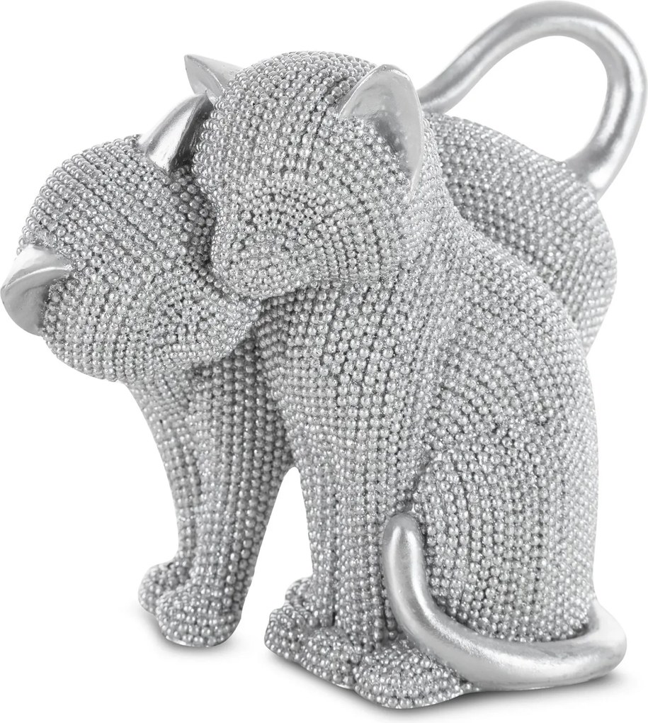 DEKORAČNÁ SOŠKA ELDO 16X10X13 CM STRIEBORNÁ