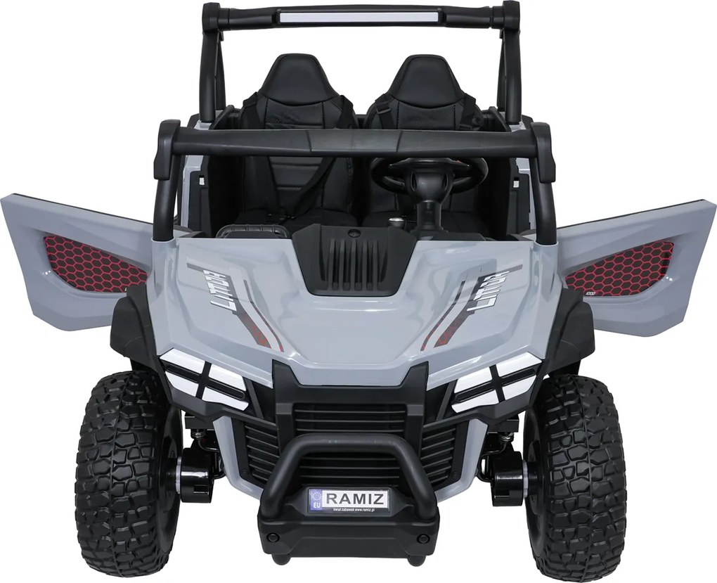 Ramiz Elektrická bugina Gravity pre deti šedá + pohon 4x4 + diaľkové ovládanie