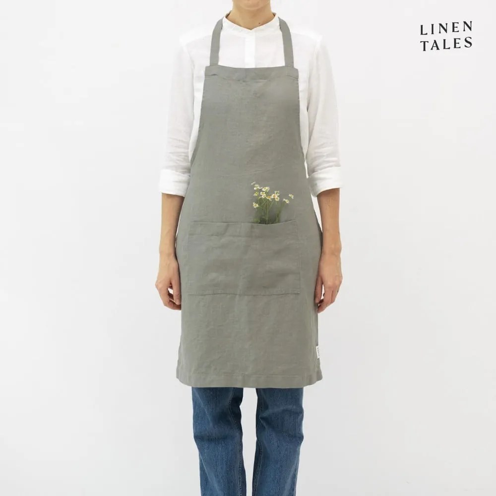 Ľanová zástera Khaki – Linen Tales