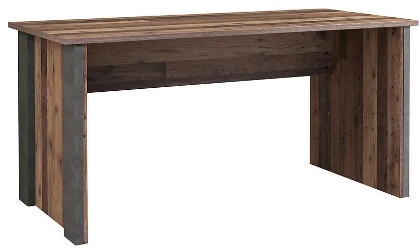 Písací stôl Symmach 153 Old-Wood Vinteage/Beton