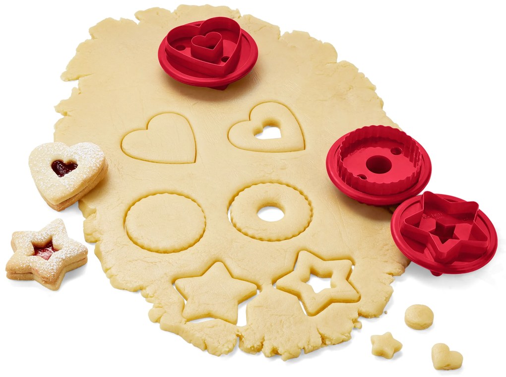 Vykrajovačky na linecké pečivo, 3 ks