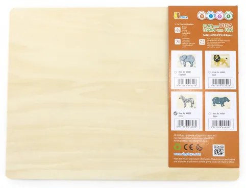 Puzzle na podložke s rúčkami Viga 44603 zebra