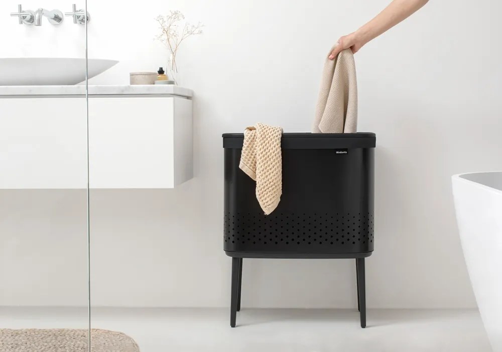 Brabantia Kôš na bielizeň Bo 60L čierna