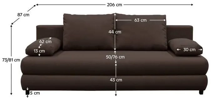 Rozkladacia pohovka BLOOM