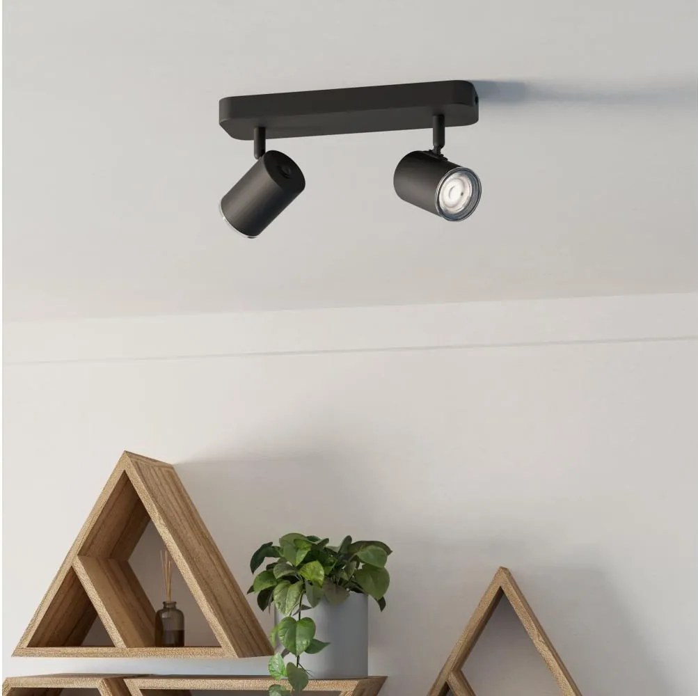 Eglo 300579 - Kúpeľňové bodové svietidlo CONSUMA 2xGU10/5W/230V IP44 čierne