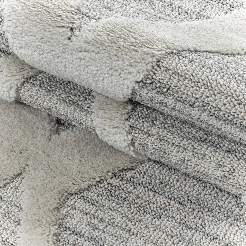 Ayyildiz, Kusový koberec Pisa 4703 Grey, 140x200, šedá, obývacia izba