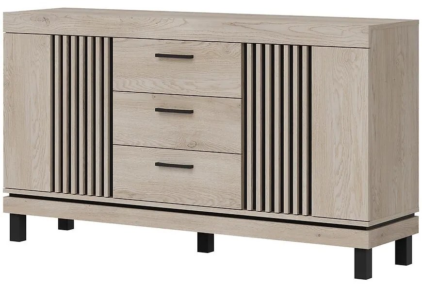 Komoda Mati Mi04 Dub Crem/Čierna