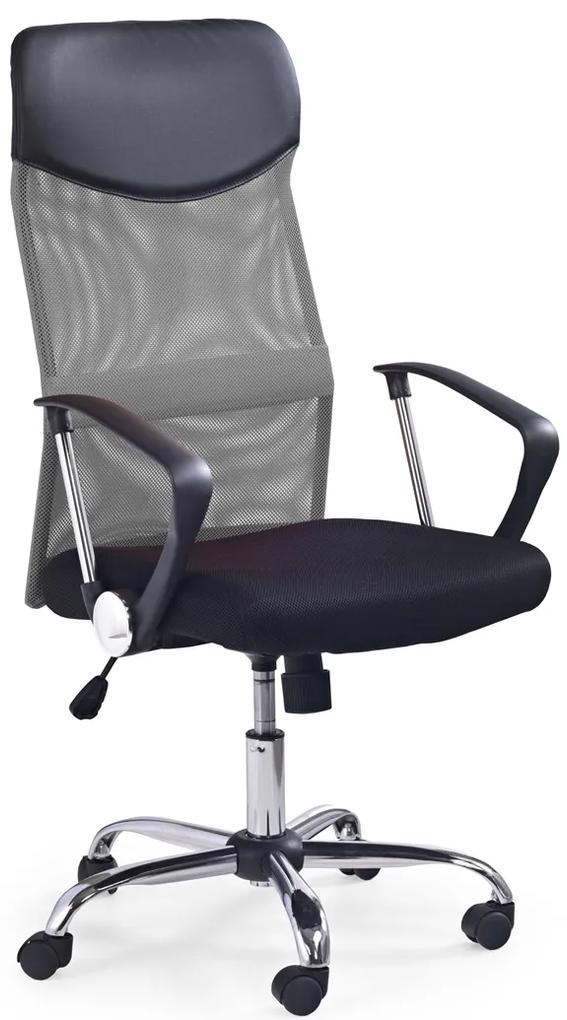 Kancelárska stolička s podrúčkami Vire - sivá / čierna