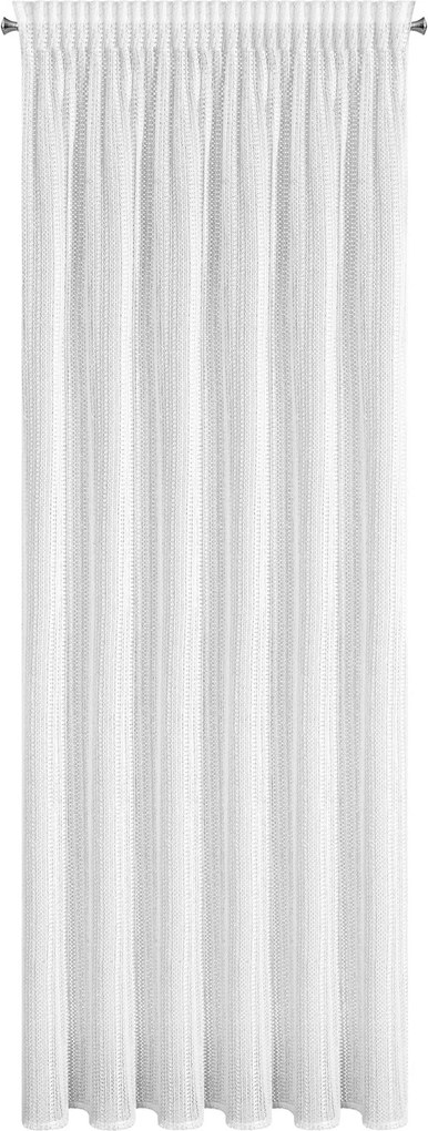 ZÁCLONA NA PÁSKE PATRICIA 140X270 CM BIELA