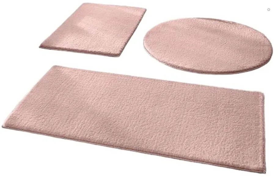 Ružové kúpeľňové predložky v súprave 3 ks 50x90 cm – Mila Home