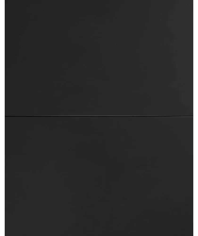 Čierny okrúhly rozkladací jedálenský stôl so sklenenou doskou ø 160 cm Vashti – Kave Home