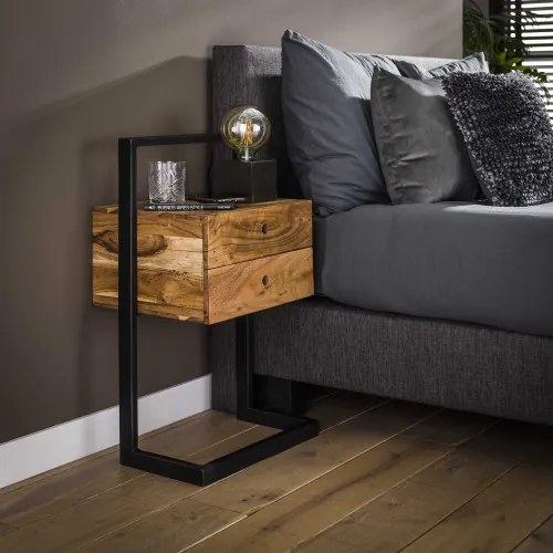 Nočný stolík 23-68 Rigid Drevo Acacia - Komfort-nábytok