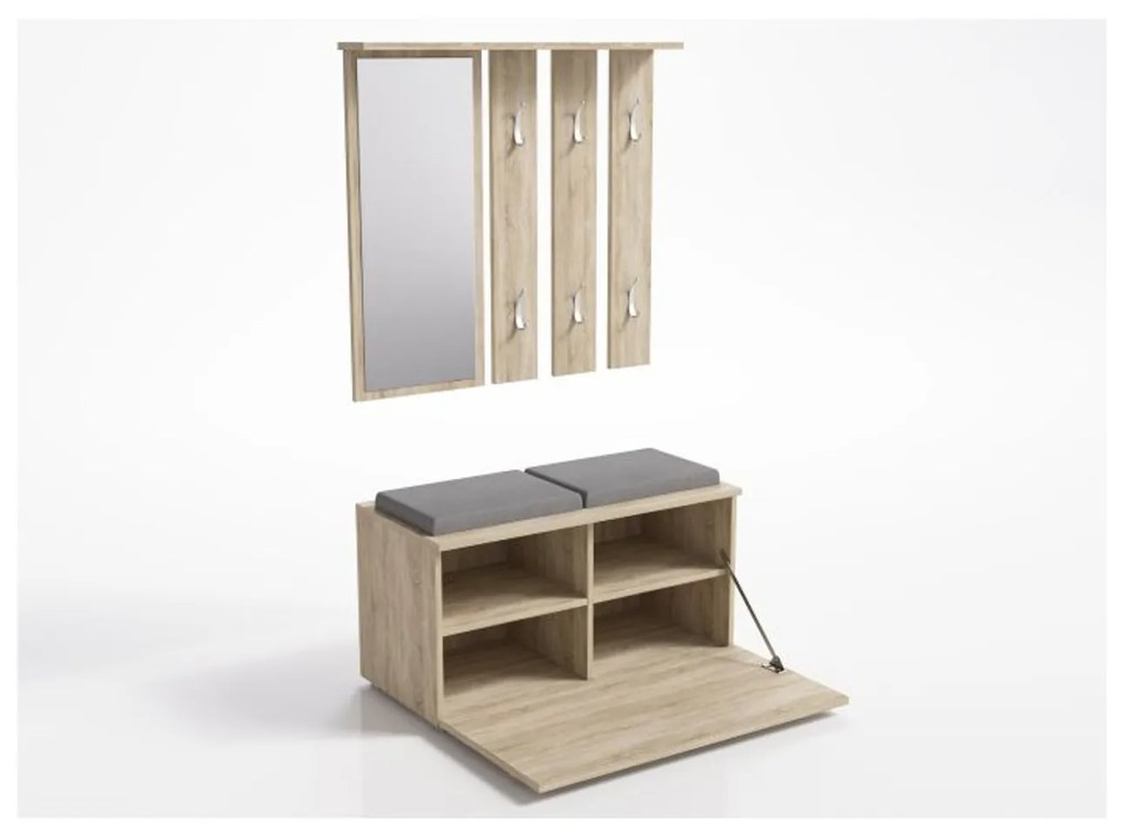 Predsieňová stena s botníkom OPAL dub sonoma