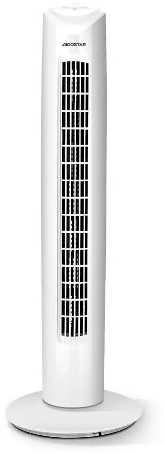 Aigostar B.V. Aigostar - Stĺpový ventilátor 45W/230V biela AI1134