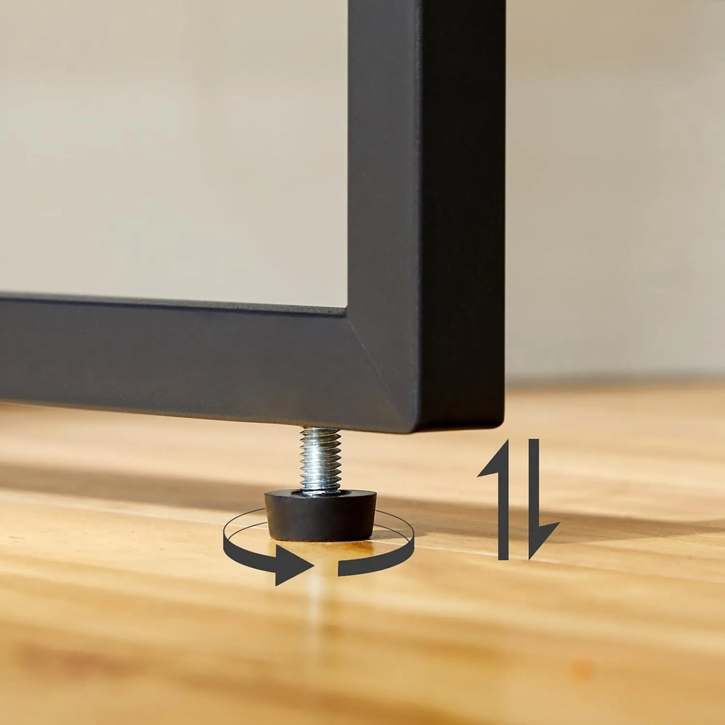 Botník Vasagle Fenaro 59 cm hnědý/černý