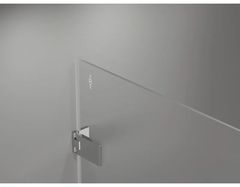 Mexen Lunar-F Duo, skladací sprchový kút 95 x 80 cm, 6mm číre sklo, chrómový profil, 836-095L-080P-01-00