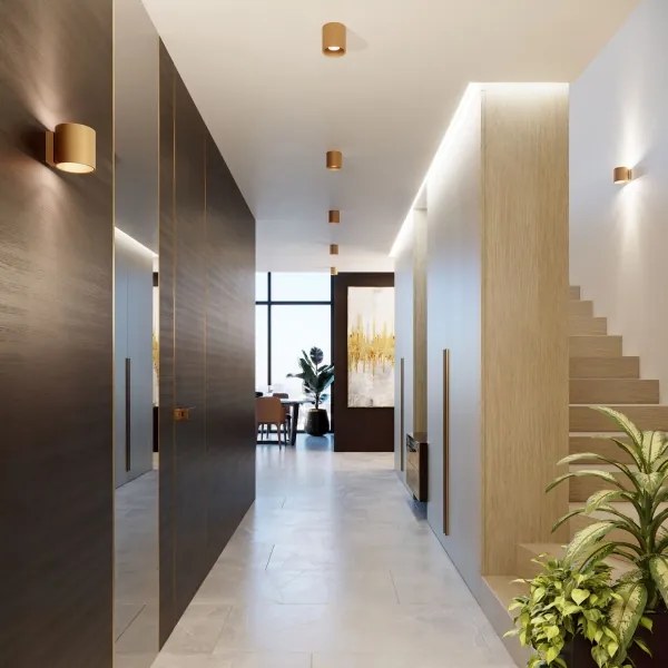 Sollux Sl.1181 - Nástenné bodové svietidlo ORBIS 1xG9/8W/230V zlatá