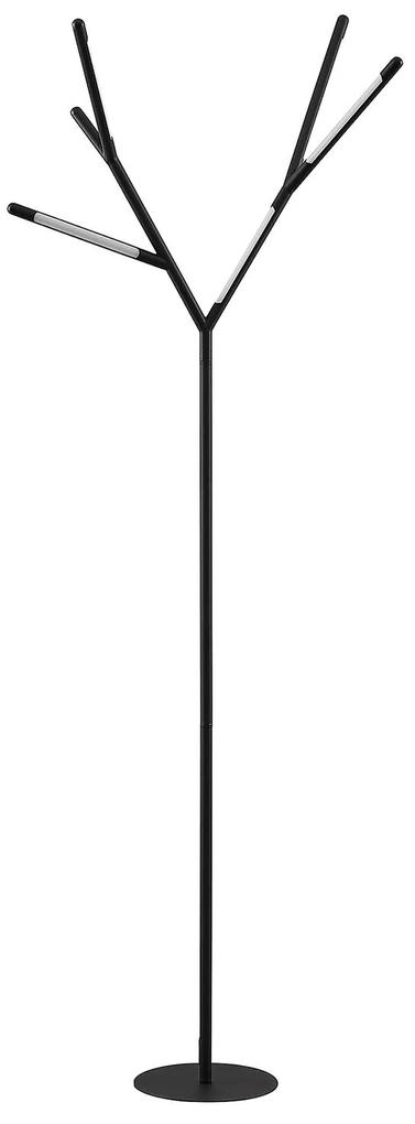 Lucande Cuerno LED stojaca lampa v čierno-bielej