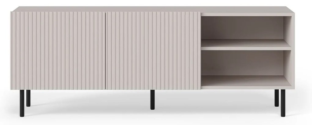 TV stolík Paxos 150 cm kašmír/čierny