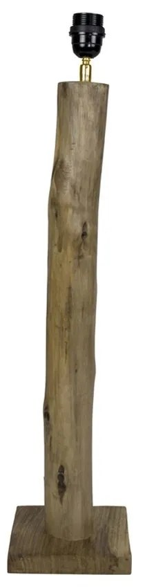 Drevená základňa ku stojacej lampe Eukalyptus - 15 * 15 * 70cm / E27