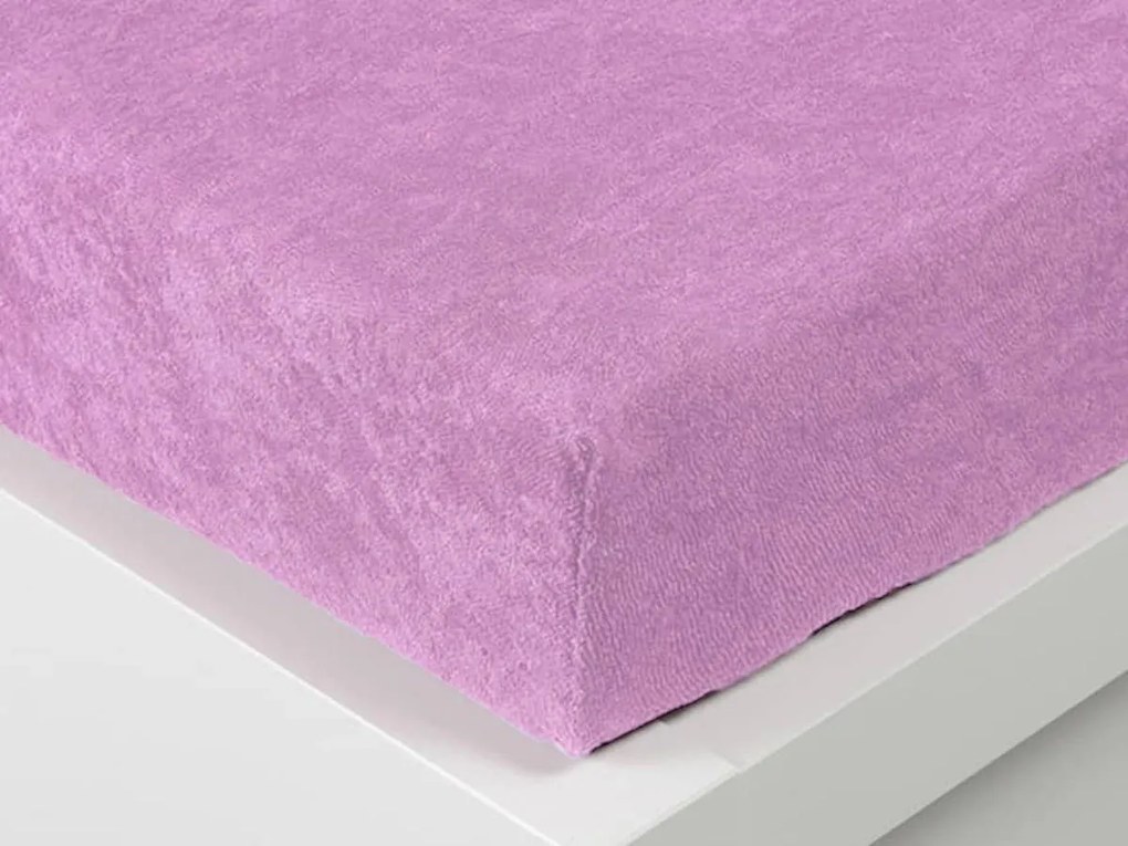 XPOSE® Detská froté plachta Exclusive froté - levanduľová 70x140 cm
