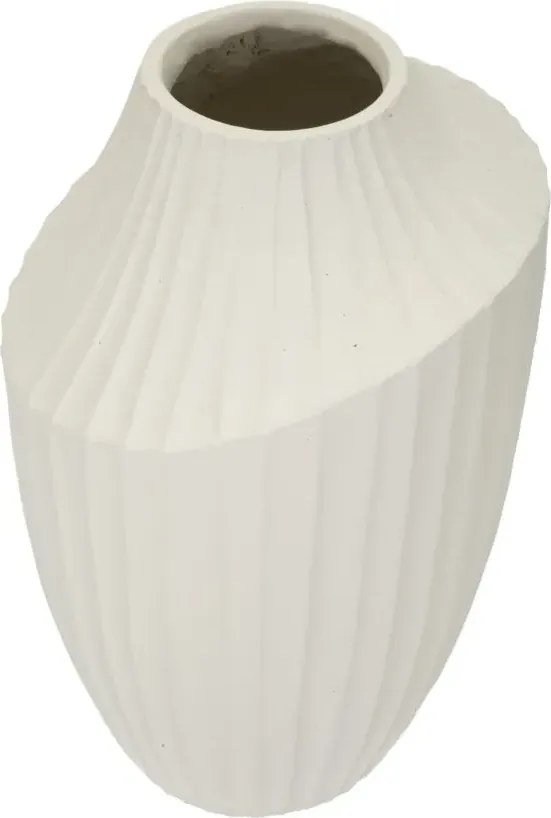 Váza Ice Jar 38 cm krémová