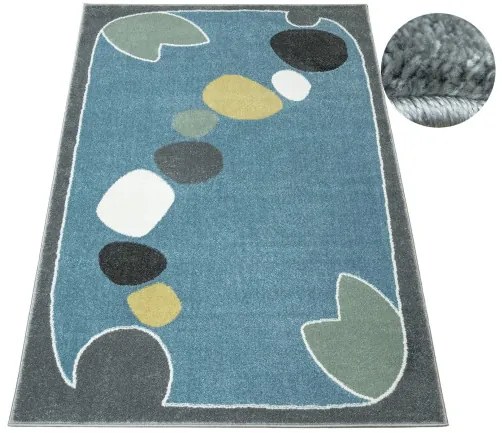 Detský koberec LIMA M043A krémový / svetlosivý