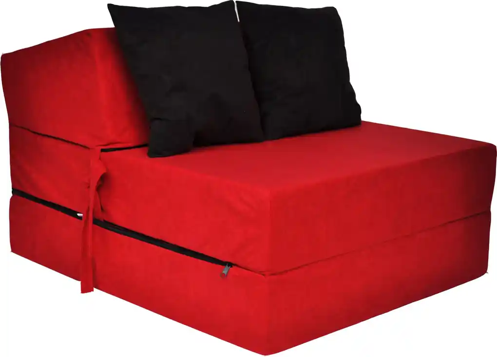 MAXMAX Rozkladacie molitanové kreslo (matrac) - červené | Biano