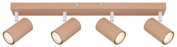 Globo 57911-4P - Bodové svietidlo ROBBY 4xGU10/35W/230V oranžová